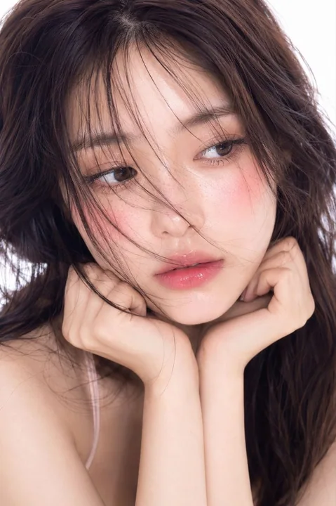 韩国年轻女性超写实电影感美容人像