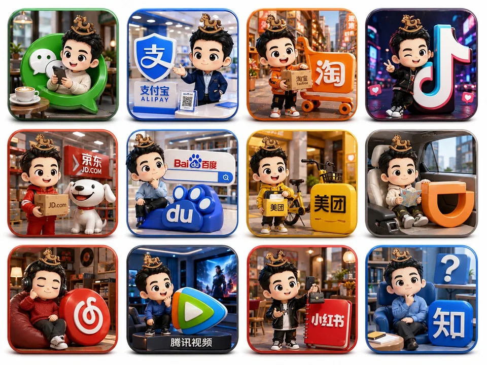 人気の国内アプリ向け3Dアイコンデザイン