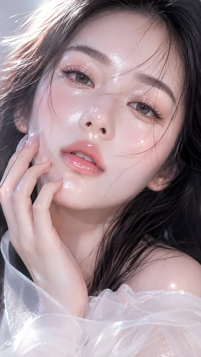 水晶露珠感超近距离美妆人像