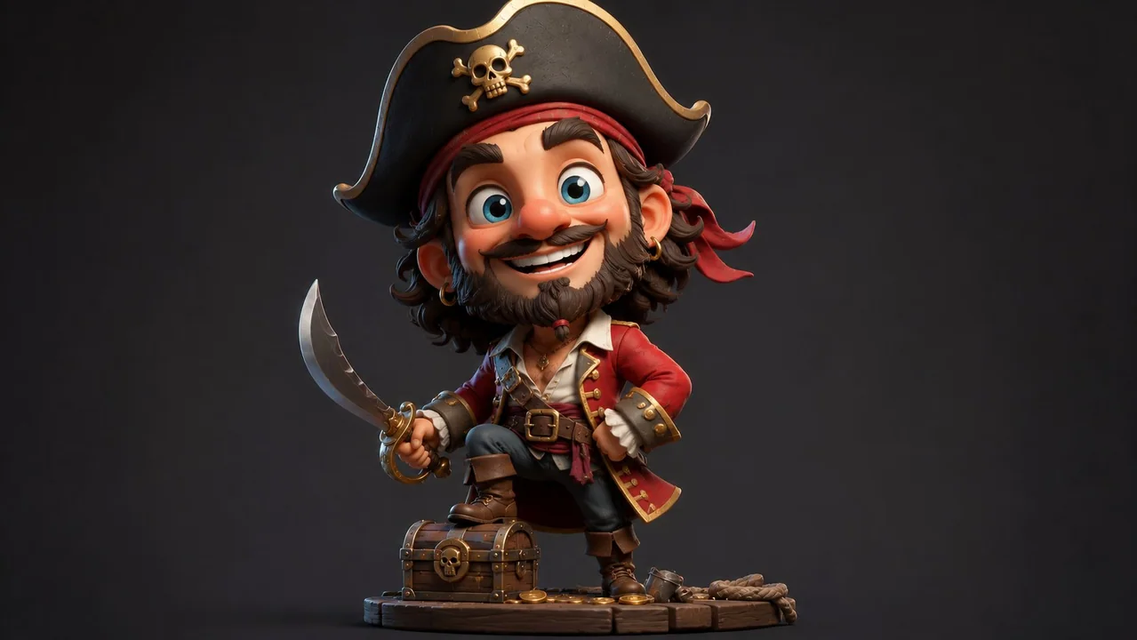 Bande dessinée de personnages stylisés et exagérés en 3D