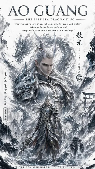 西海龙王敖润史诗奇幻书籍封面