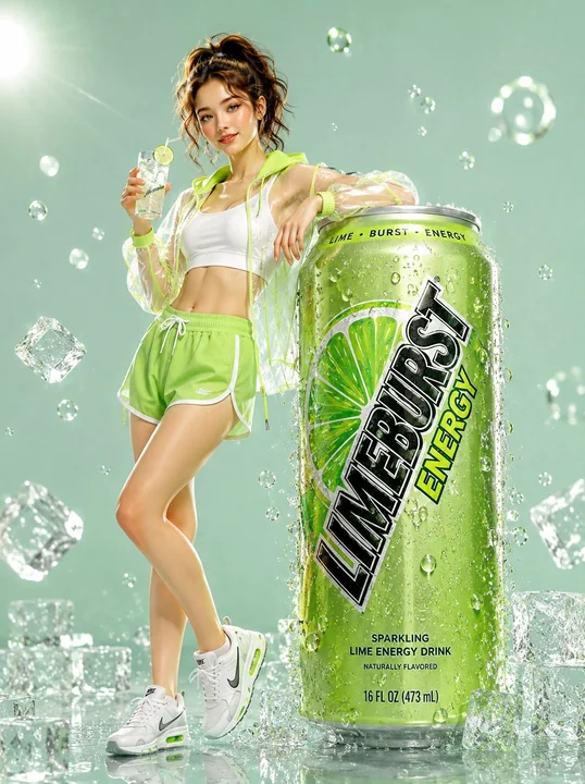 Vibrant Energy Drink Commercial Advertisement