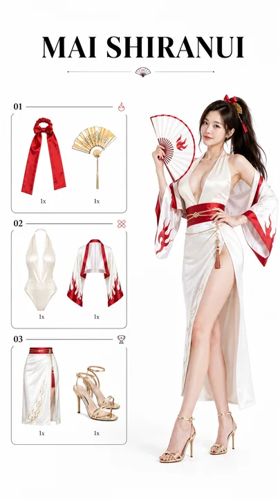 King of Fighters Mai Shiranui fashion cosplay page