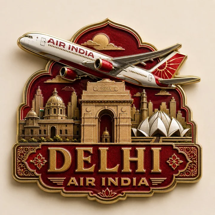 Design d’un magnet de réfrigérateur de collection Emirates à Dubaï