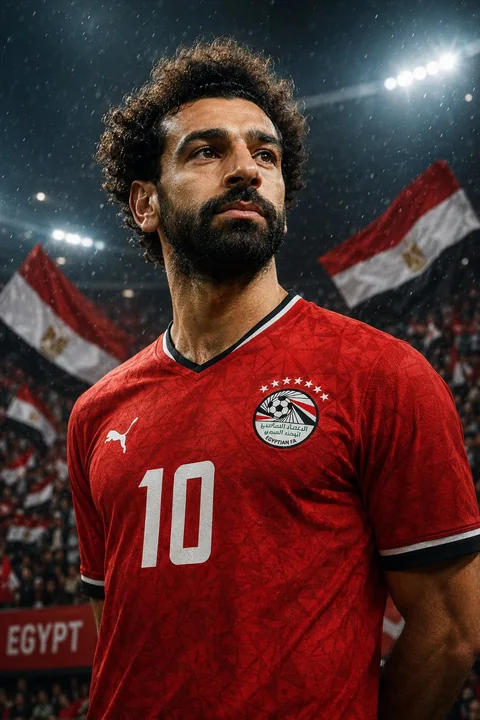 Cinematic ultra-realistic portrait poster of a legendary national team player