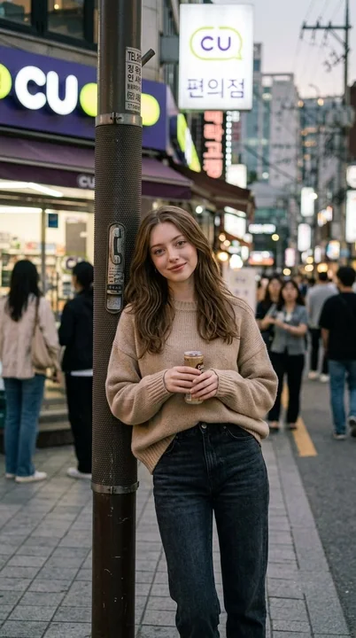 超写实韩系休闲少女电影感写真