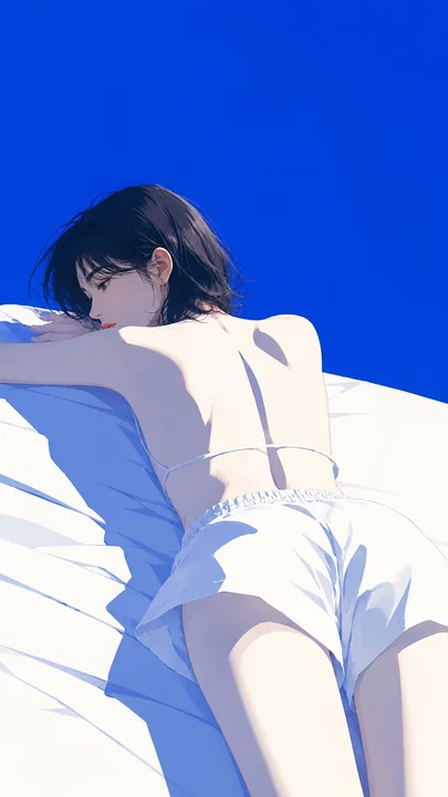 ミニマルモダンな日本のファッション雑誌の表紙のイラスト