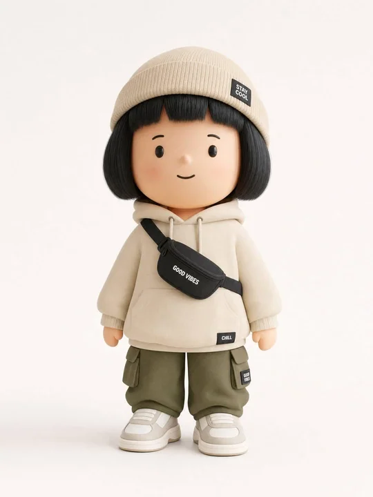 Streetwear trendy art toy figure