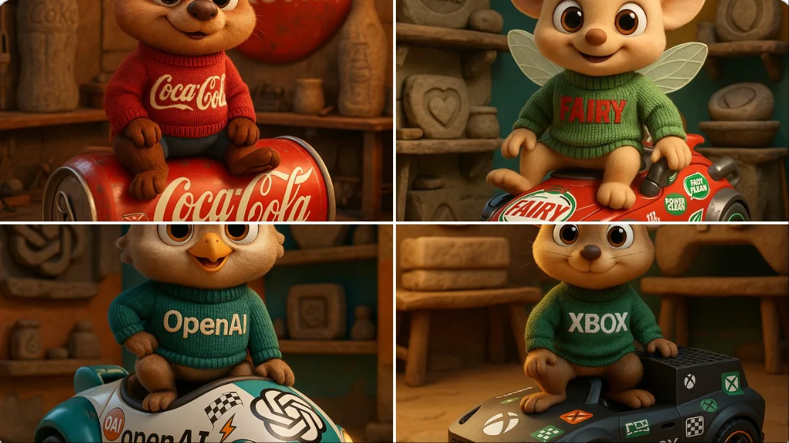Brand 3D cartoon animal characters