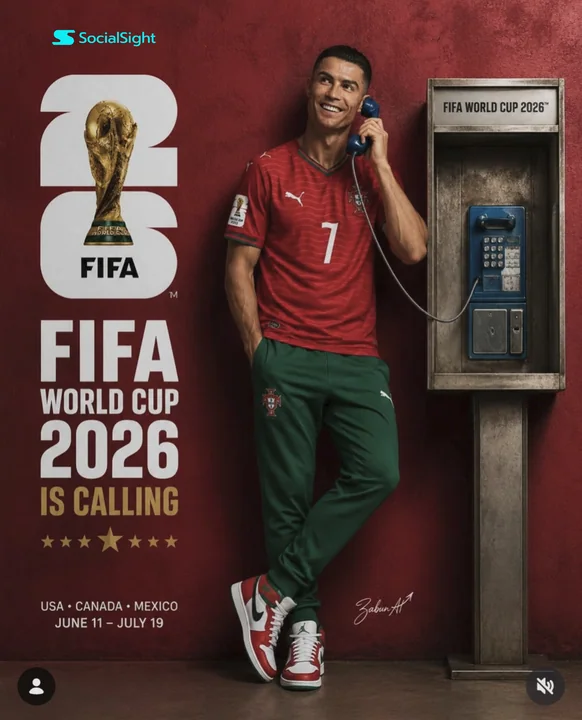 2026世界杯C罗宣传海报