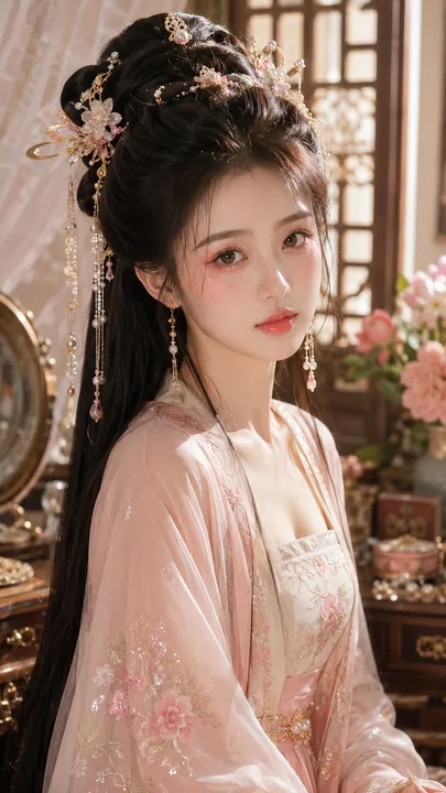 古风贵女水光美妆特写