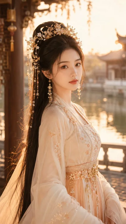 临水水榭古风仙侠美女写真