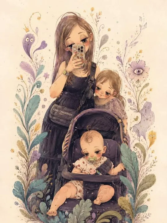 奇幻超现实手绘卡通插画