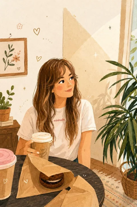 温暖治愈系手绘童话风插画