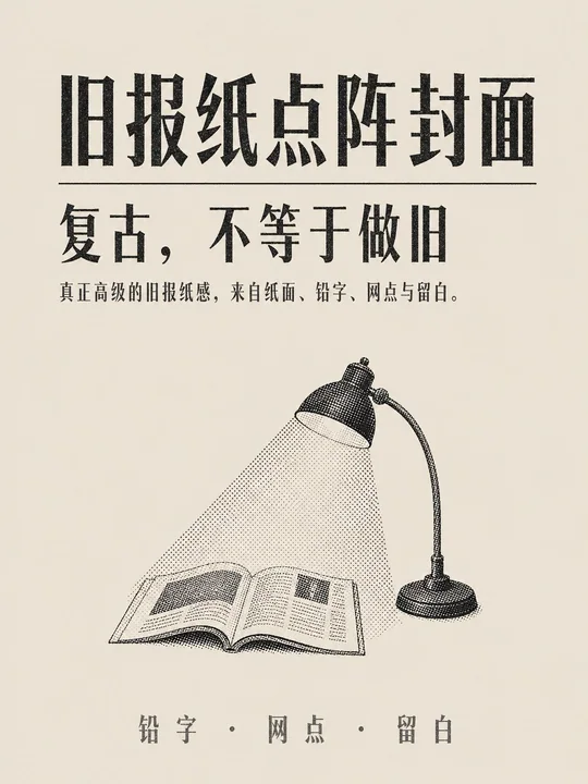 复古铅印极简点阵海报生成指南