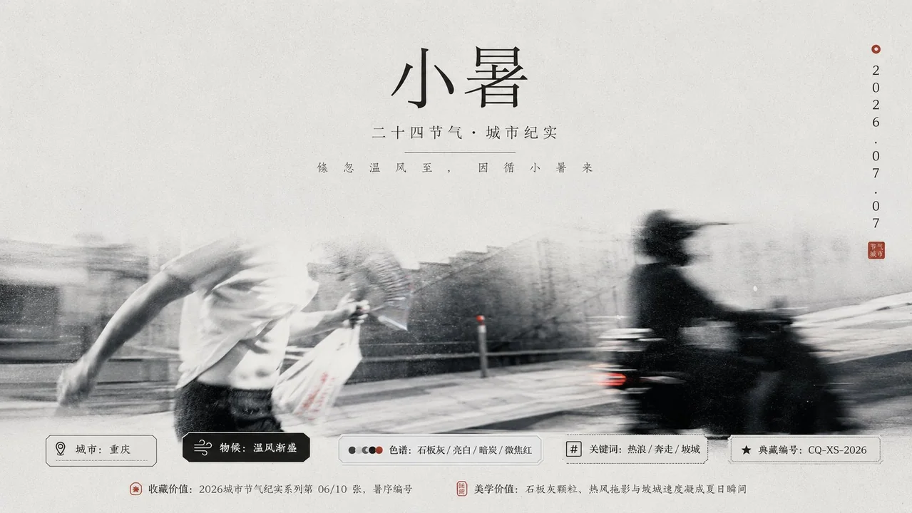 街拍纪实感二十四节气视觉生成