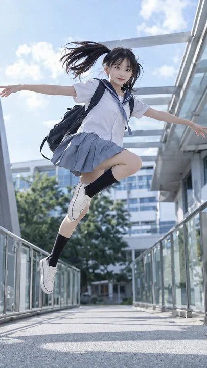 校园跃动日本高中生清新夏日写真