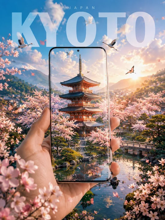 伦敦旅行海报手机视窗创意大片