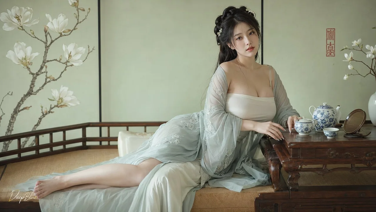 写实古风温婉仕女人像摄影