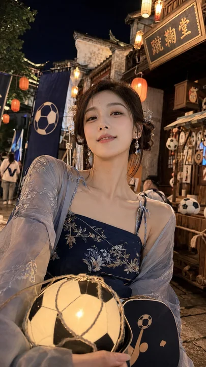 古风少女与世界杯狂欢之夜的唯美邂逅