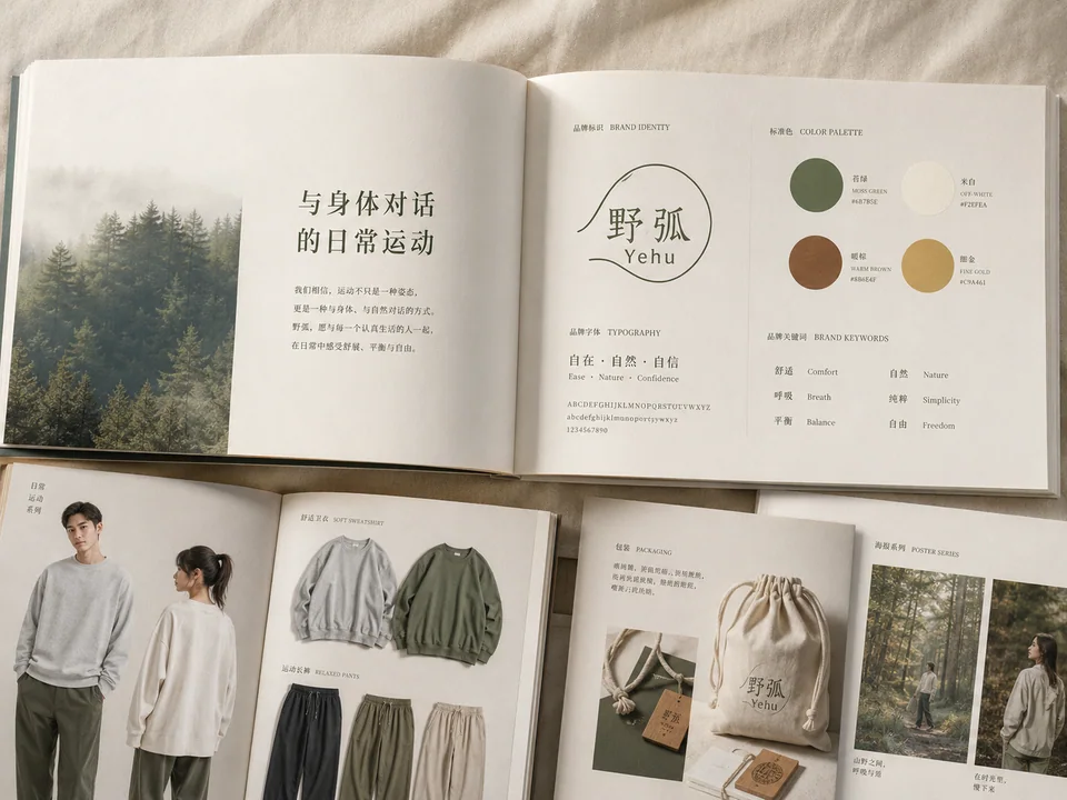 野弧品牌全案:自然诗意运动美学画册