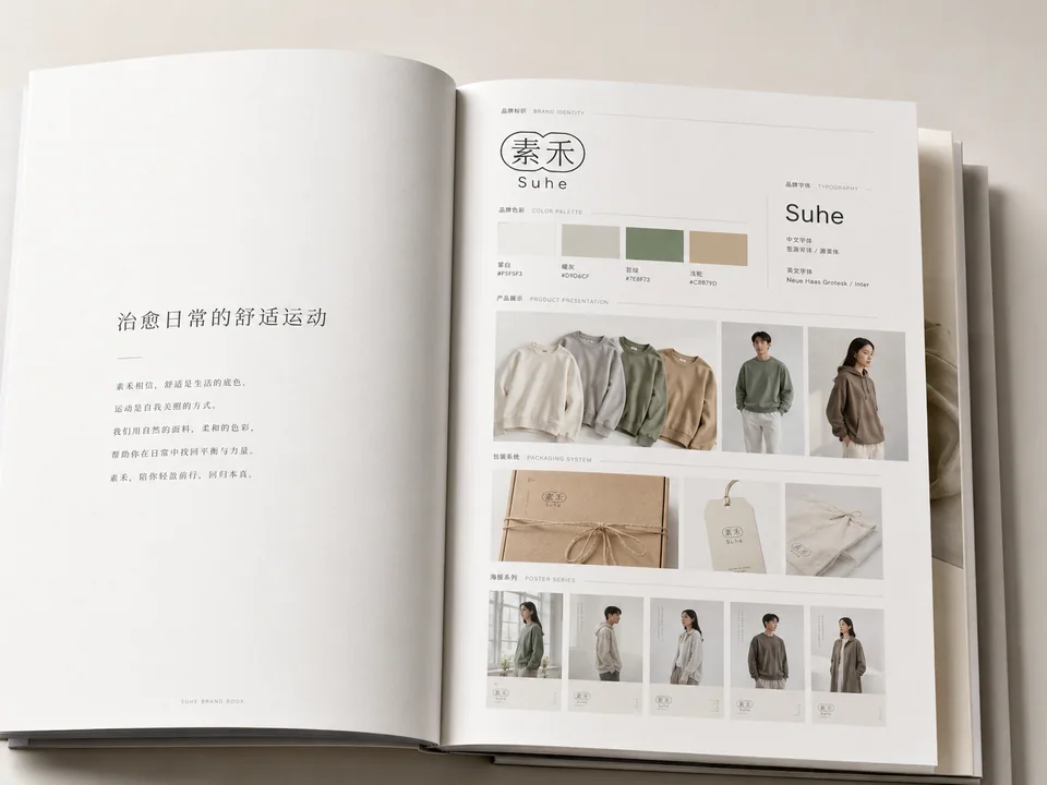 素禾品牌全案极简治愈系画册视觉摄影