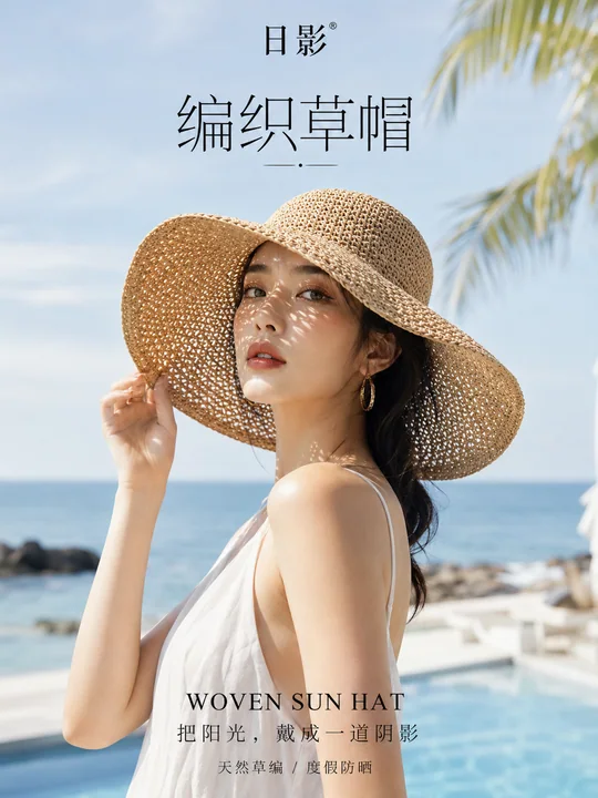 日影系列:把阳光戴成一道阴影时尚海报