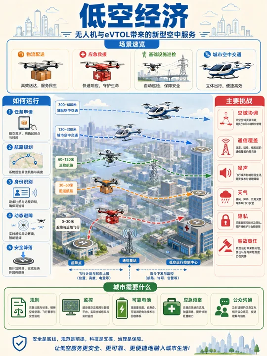 低空经济科普图:解锁未来城市空中交通