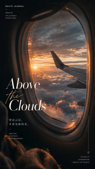 旅途窗口叙事海报设计指南