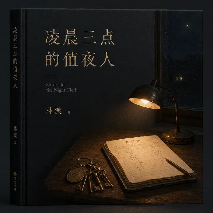 深夜旧旅馆值夜人的寂静灯火书封设计