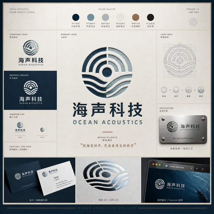 海洋声学科技品牌视觉系统设计方案