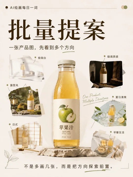 多风格电商产品海报生成指令