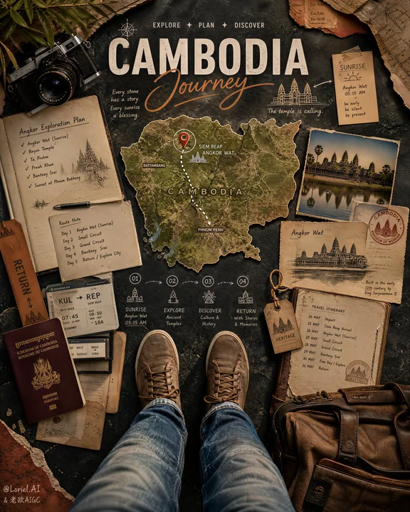 极高质感台湾深度旅行规划叙事海报