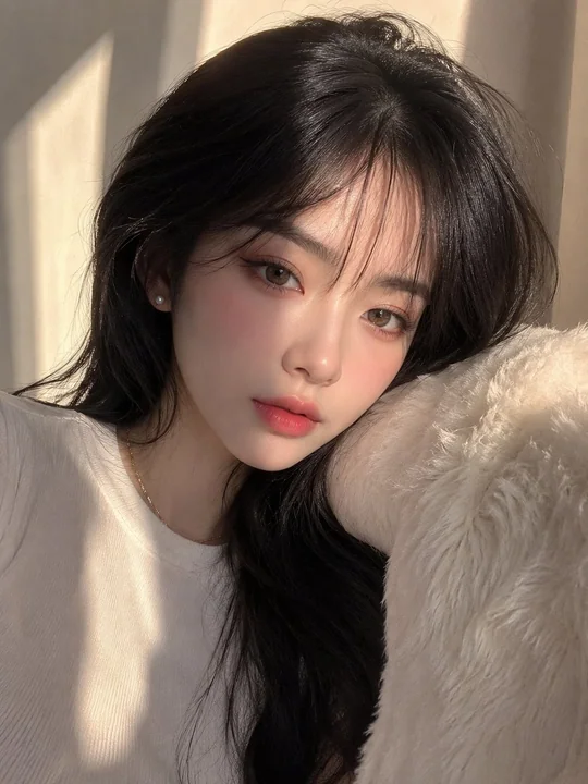 奢华东亚女性美容杂志人像大片