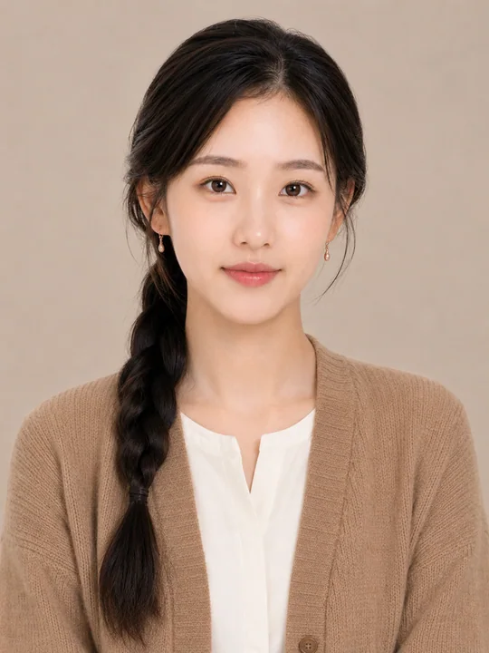 知性儒雅学术导师职业形象证件照
