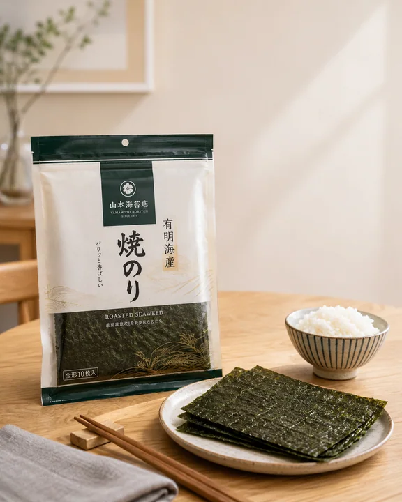 日式清爽海苔电商商业摄影构图