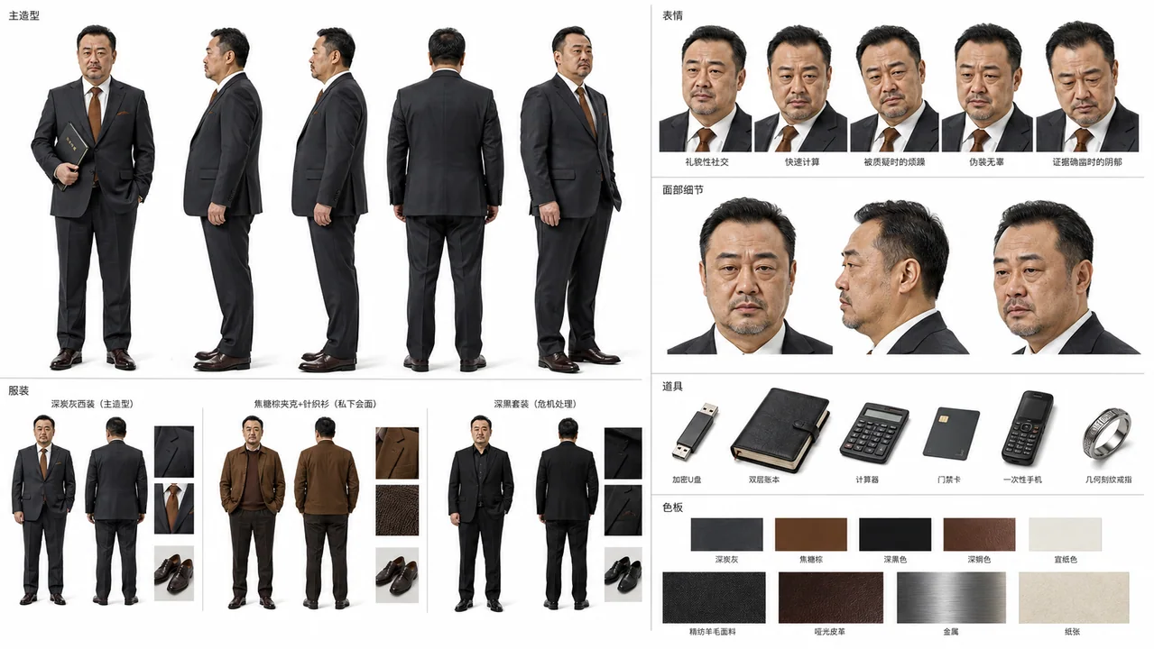 现代豪门复仇剧CFO角色全维度设定板