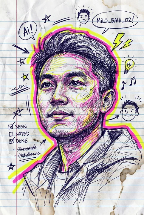 Autoportrait électronique sur le journal