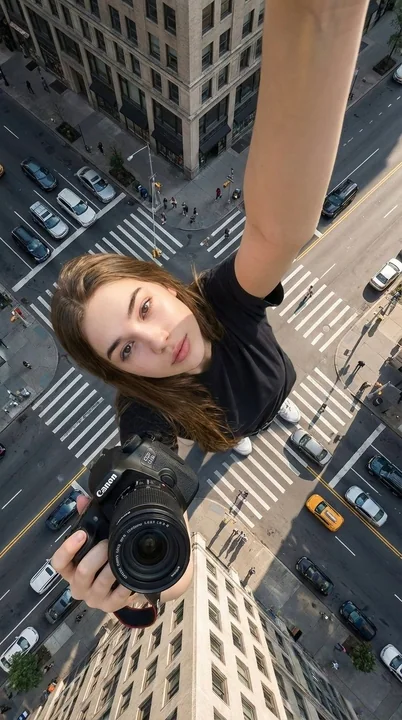 Vue aérienne de la Ville de la Géante – selfie