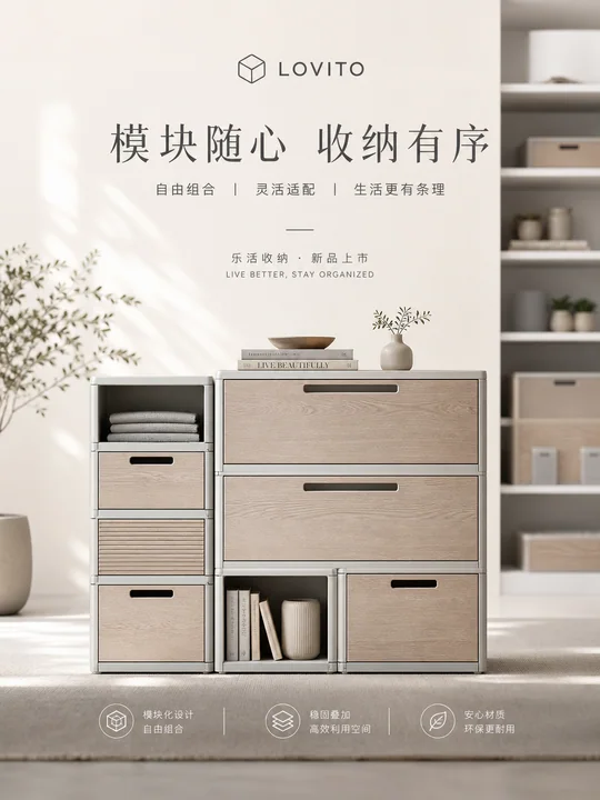 极简秩序美学:模块化收纳箱品牌视觉大片