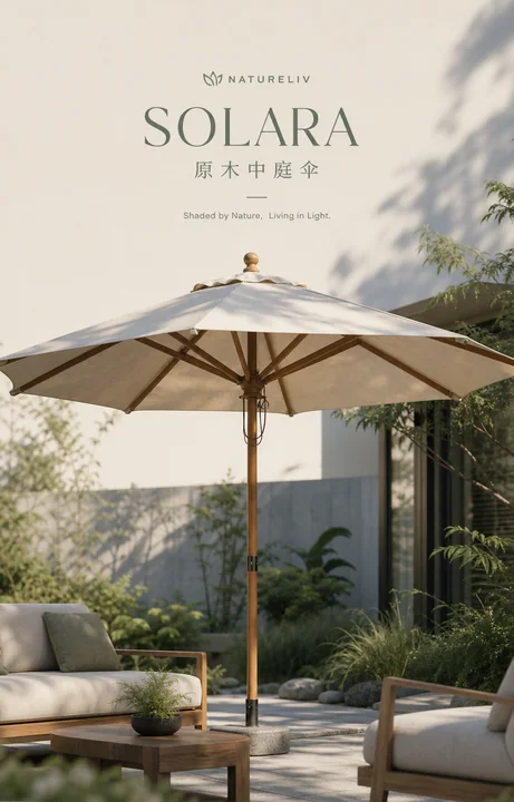 意境园林:自然美学户外遮阳伞品牌KV