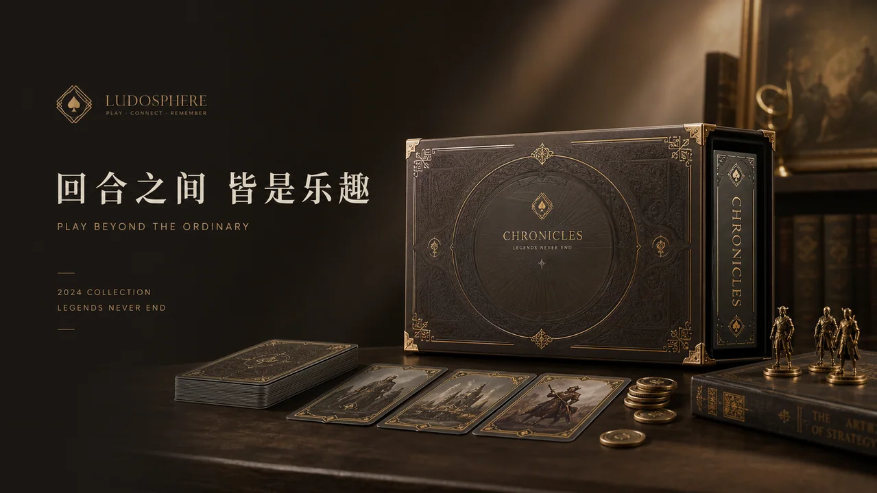 典雅克制桌游礼盒品牌官网首屏海报