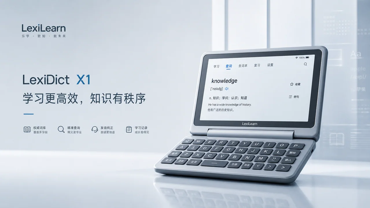 极简教育科技电子词典官网首屏横幅