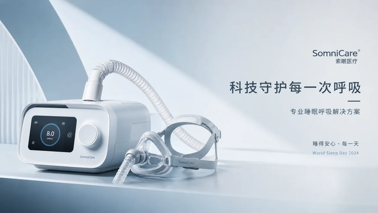 专业医疗呼吸设备官网首屏品牌大片