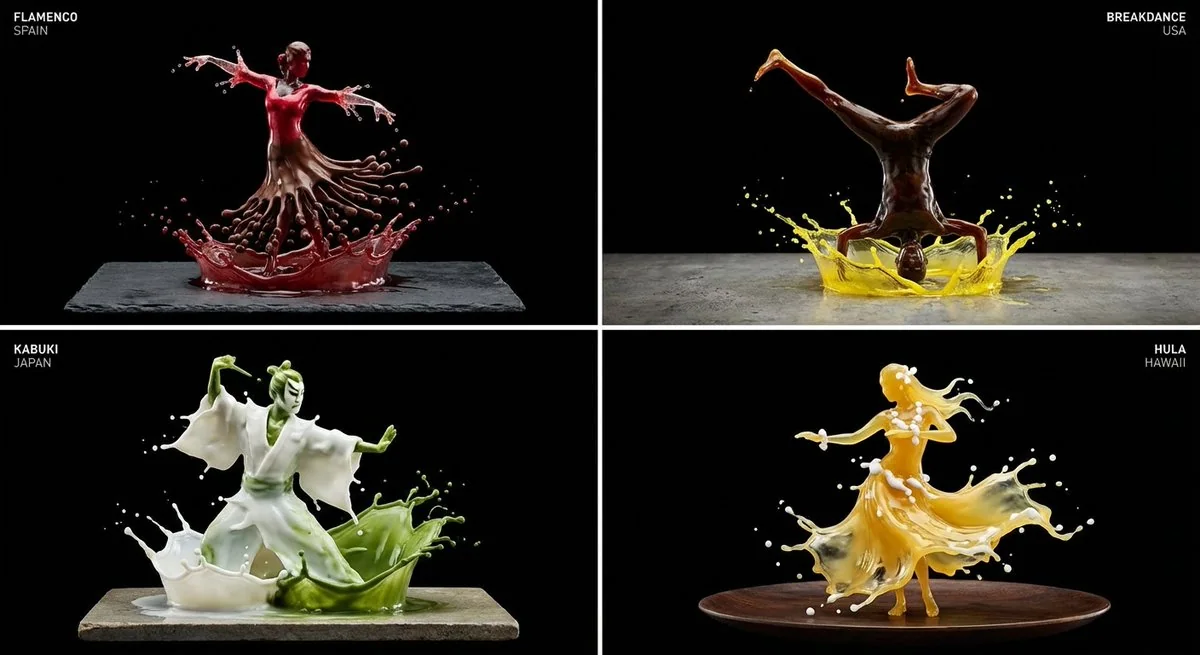 液体のバレエとフラメンコ