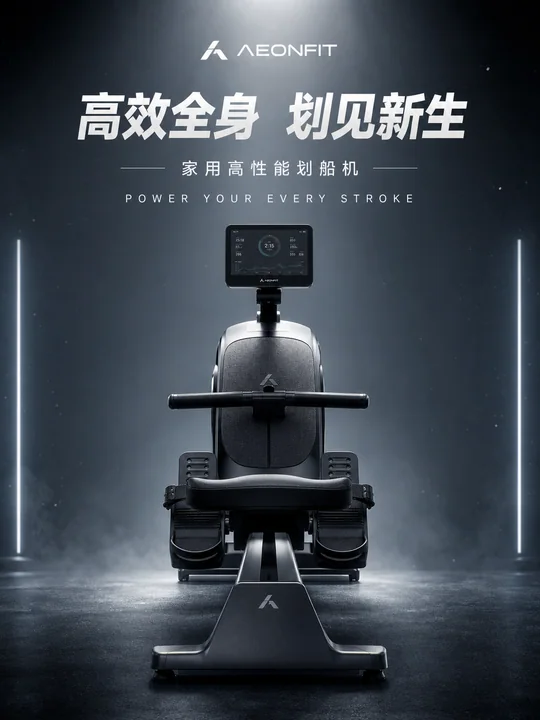 机能美学:高性能划船机品牌视觉大片