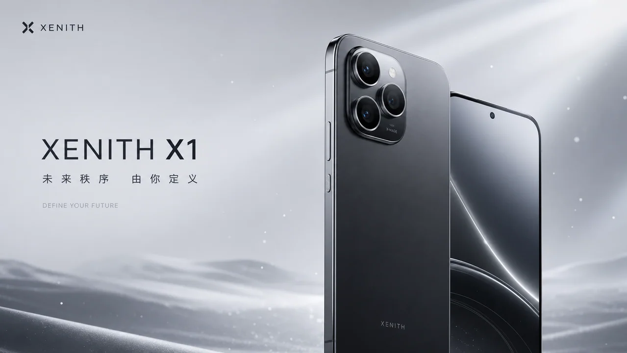 极简未来秩序旗舰手机官网横幅KV
