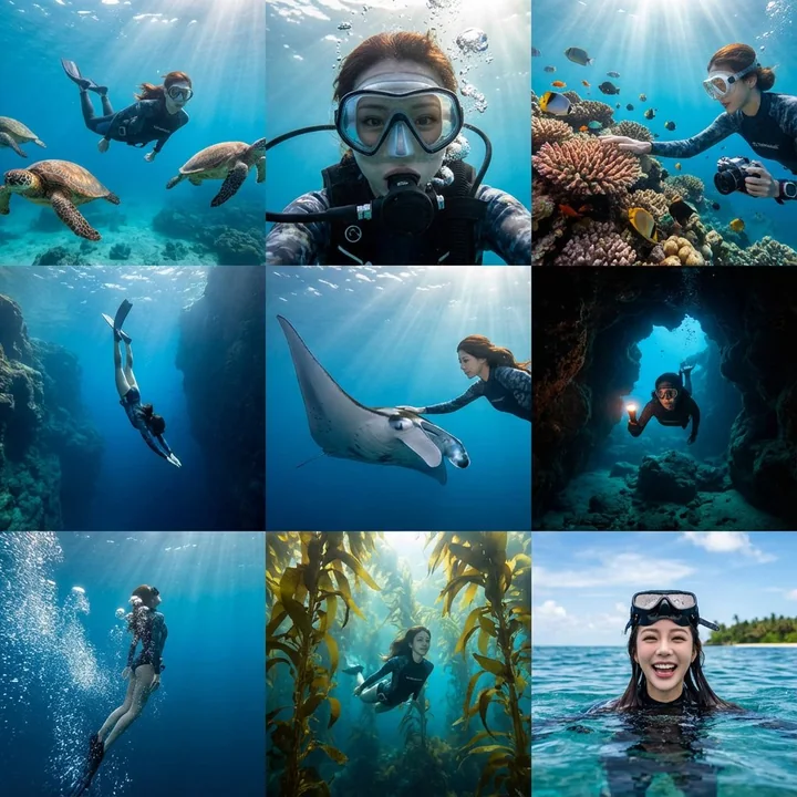 Aventure en neuf cases dans les profondeurs marines