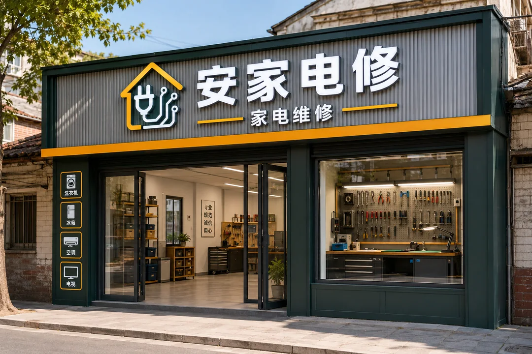 简约务实安家电修社区门店设计