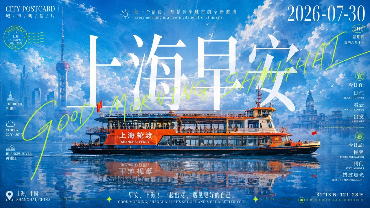城市主题旅行刊物感海报生成